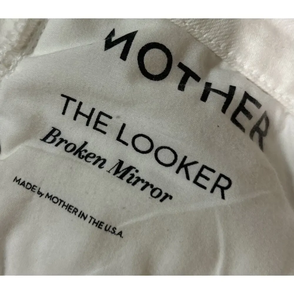 Women’s MOTHER The Looker Broken Mirror Jeans Size 24 *B1
